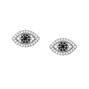Fossil Ohrstecker Sterling Silver Evil Eye