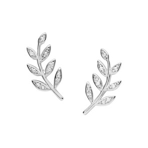 Fossil Ohrstecker Sterling Silver Olive Branch