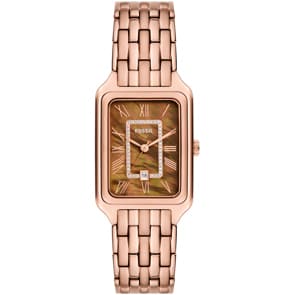 Fossil Raquel Date Rosé / Braun 26mm