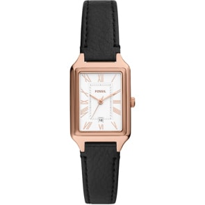 Fossil Raquel Rosé / Schwarz 23mm