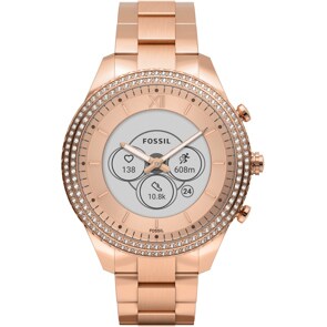 Fossil Monroe Hybrid Smartwatch HR en acier inoxydable doré rose