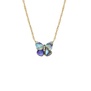 Fossil Sutton Necklace Butterfly Wings Gold