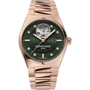 Frederique Constant Highlife Ladies Automatic Heart Beat Rosé / Grün