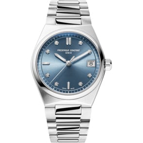 Frederique Constant Highlife Quartz Ladies Diamonds Bleu