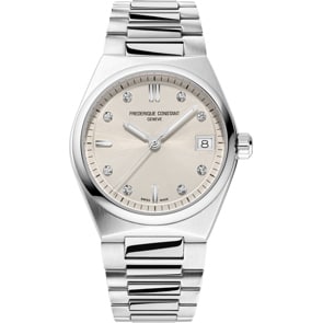Frederique Constant Highlife Quartz Ladies Diamonds Gris
