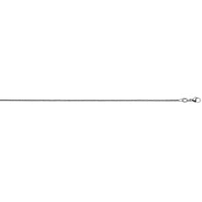 Fuchsschwanzkette diamantiert 750/18 K Weissgold 1.2mm