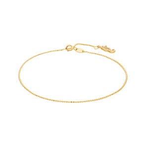 Fusskette 750/18 K Gelbgold, Seepferd
