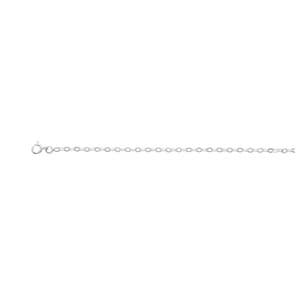 Chaîne de Cheville forçat Argent 925 rhodié 26cm
