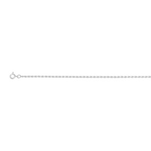 Chaîne de Cheville fantaisie Argent 925 rhodié 26cm