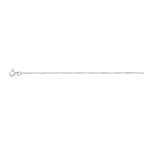 Fusskette Fantasie 925 Silber rhodiniert 26cm