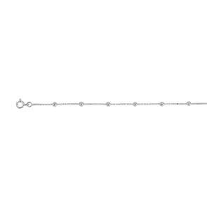 Chaîne de Cheville fantaisie Argent 925 rhodié 26cm