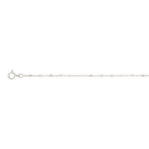 Chaîne de Cheville fantaisie Argent 925 rhodié 26cm
