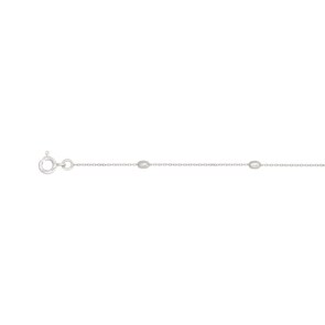 Chaîne de Cheville fantaisie Argent 925 rhodié 26cm