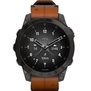 Garmin Epix 2 Sapphire Leder braun