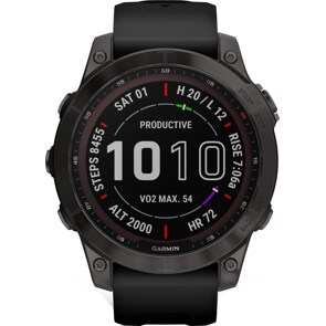 Garmin Fenix 7 Sapphire Solar Noir / Gris