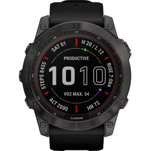 Garmin Fenix 7X Sapphire Solar Schiefergrau / Schwarz