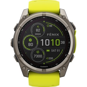 Garmin Fenix 8 - 51mm SOLAR Sapphire Graphit / Gelb