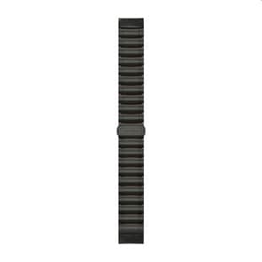 Garmin QuickFit Hybrid-Armband Titan / Silikon – Graues DLC 22mm