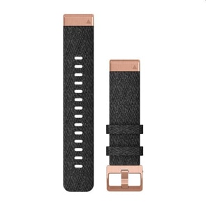 Garmin QuickFit Bracelet en Nylon Noir chiné 20mm