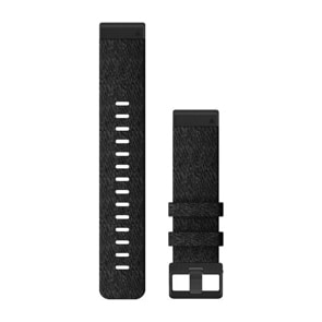 Garmin QuickFit Nylon-Armband Schwarz meliert 22mm
