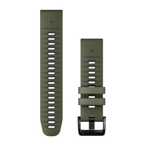 Garmin QuickFit Silikonarmband Moosgrün / Graphit 22mm