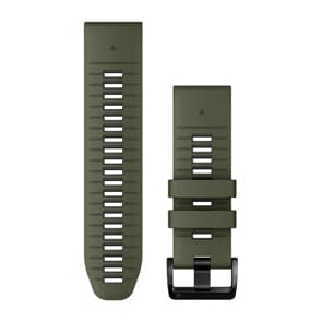 Garmin QuickFit Silikonarmband Moosgrün / Graphit 26mm