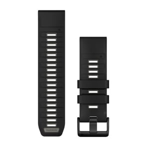 Garmin QuickFit Silikonarmband Schwarz / Kieselgrau 26mm