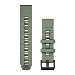 Garmin QuickFit Silikonarmband Weidengrün / Graphit 22mm