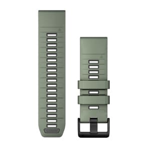 Garmin QuickFit Silikonarmband Weidengrün / Graphit 26mm