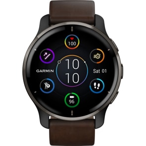 Garmin Venu 2 Plus Smartwatch Noir / Brun