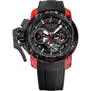 Graham Chronofighter Superlight Carbon Skeleton - Translucent Red