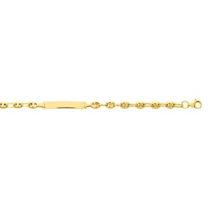 Gravurarmband 375/9 K Gelbgold halbmassiv 3.7mm