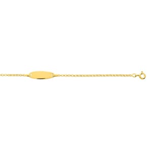 Gravurarmband 375/9 K Gelbgold oval 1.5mm