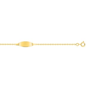 Gravurarmband 375/9 K Gelbgold oval 1.7mm