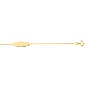 Gravurarmband 375/9 K Gelbgold oval