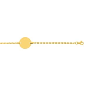 Gravurarmband 375/9 K Gelbgold rund