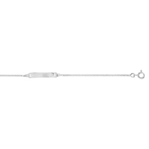 Gravurarmband 375/9 K Weissgold diamantiert 1.4mm
