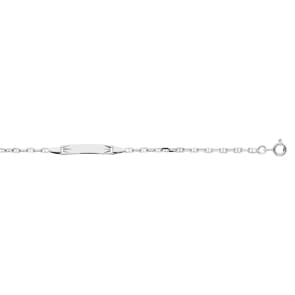 Gravurarmband 375/9 K Weissgold diamantiert 1.9mm