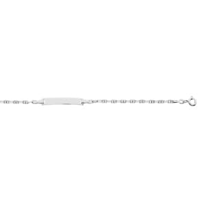 Gravurarmband 375/9 K Weissgold klassisch 2.0mm