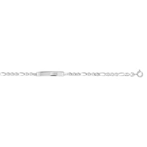 Gravurarmband 375/9 K Weissgold klassisch 2.9mm