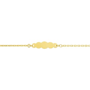 Gourmette bébé or jaune 750/18 ct 1.2mm