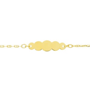 Baby Bracelet 750/18 K Yellow Gold 1.5mm