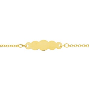 Gravurarmband 750/18 K Gelbgold 1.5mm