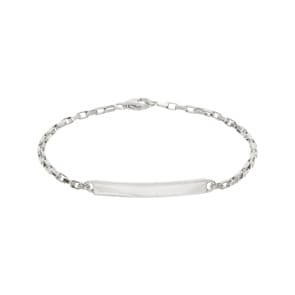 Bracelet à graver Argent 925 rhodié 2.3mm