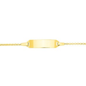 Gravurarmband Anker 750/18 K Gelbgold 1.1mm - 13cm