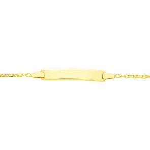 Gravurarmband Anker 750/18 K Gelbgold 1.7mm - 13cm
