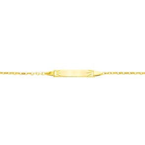Gravurarmband Anker 750/18 K Gelbgold 1.7mm - 14cm