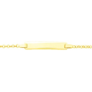Gourmette bébé forçat or jaune 750/18 ct 1.8mm - 13cm