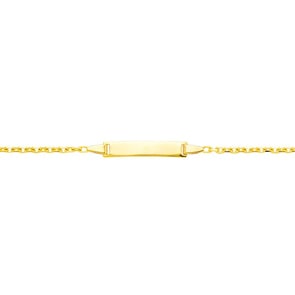 Gourmette bébé forçat or jaune 750/18 ct 1.9mm - 14cm