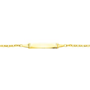Gravurarmband Anker 750/18 K Gelbgold 2.1mm - 14cm